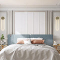 Contemporary gold oblong bedroom wall light fixture 110v 120v
