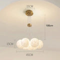 Contemporary led pendant lights gold moon chandelier dining room