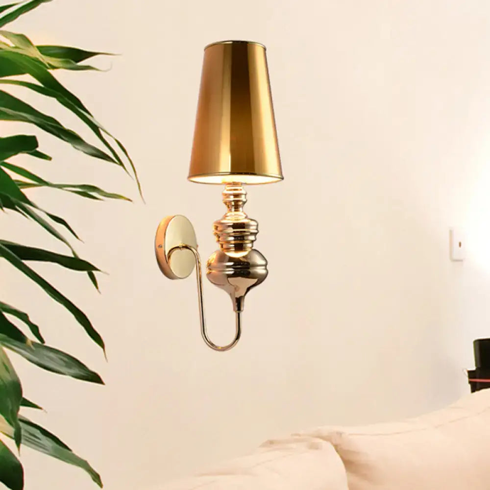 Contemporary matte black wall mount light bedroom fabric sconce