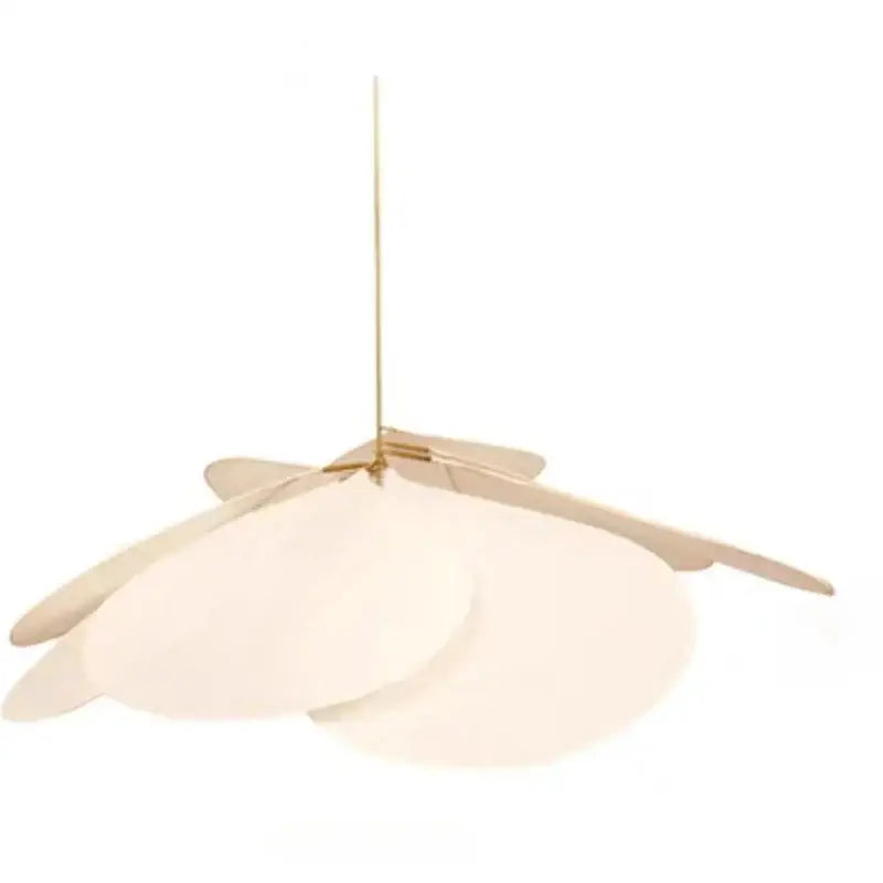 Copper petal fabric pendant light dining room decorbites colorful petal