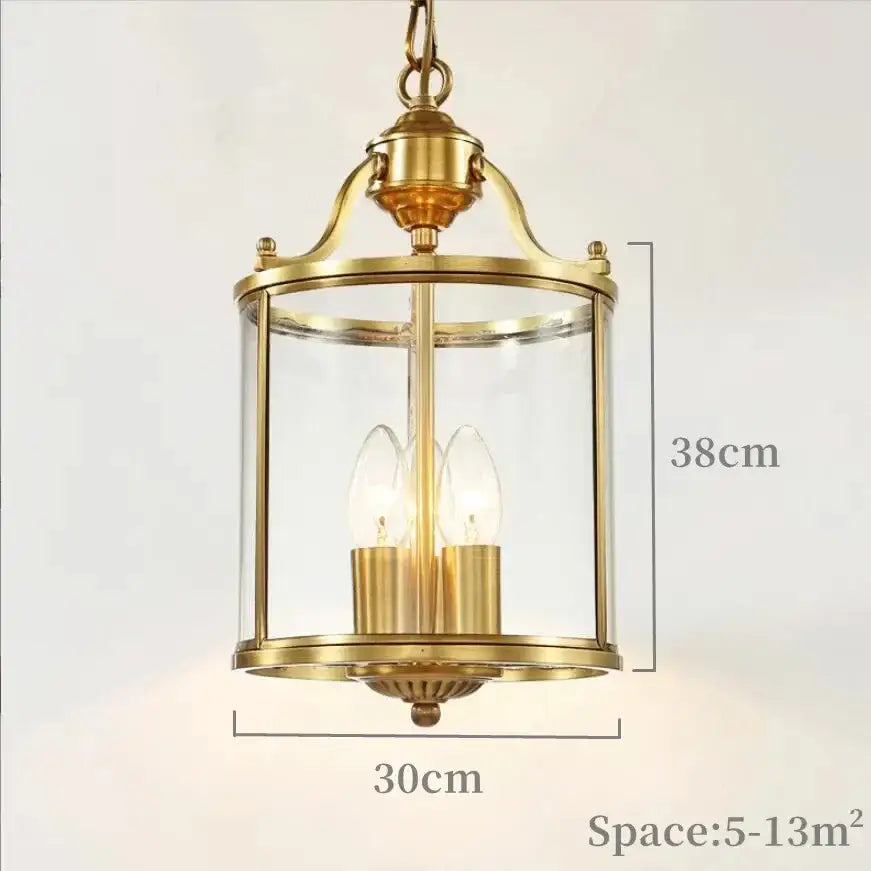 Country bronze glass chandelier lantern – dining room pendant lights