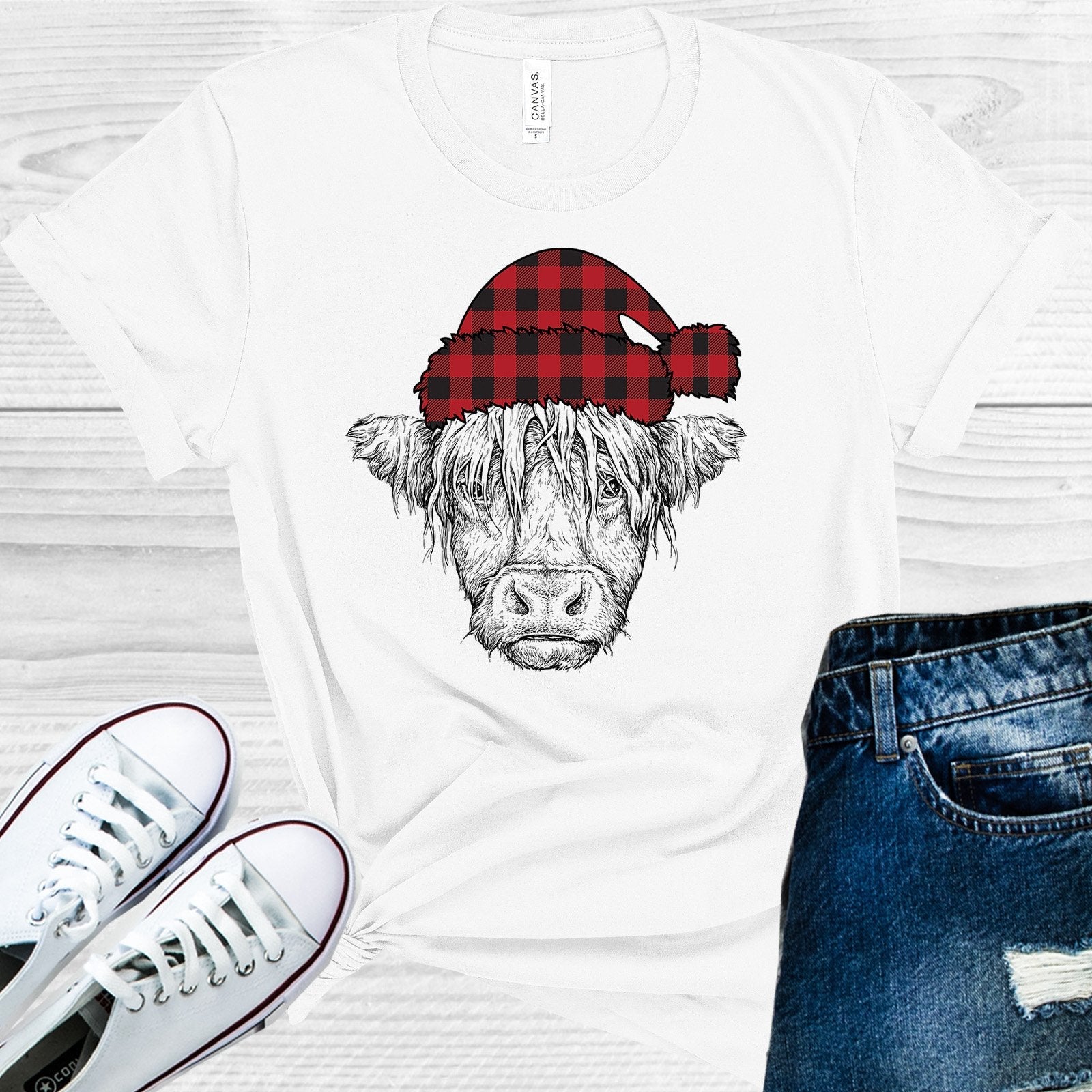 Christmas Cow Graphic Tee