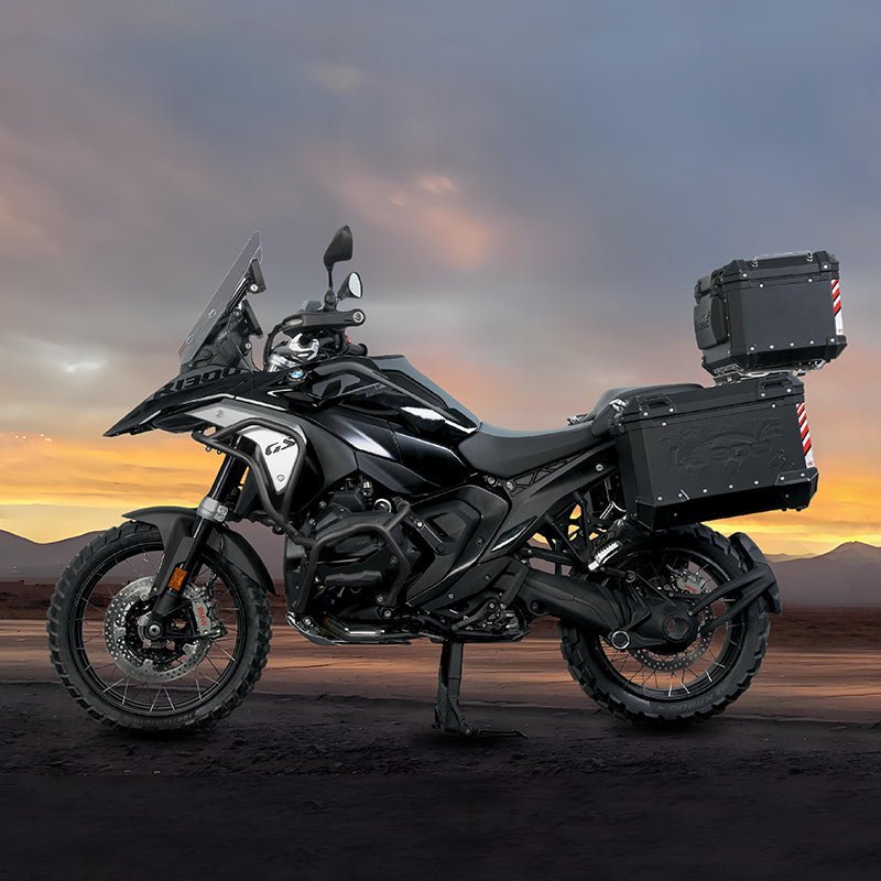 LOBOO Crash Bar for BMW R1300GS – 304 Stainless Steel Upper Protection Bar with Auxiliary Light Mount, Silver or Black Finish