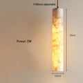 Cream marble cylinder pendant light for luxury bedroom and bar counter