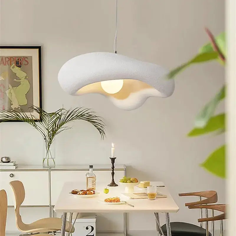 Creamy style resin cloud pendant light dining room & kitchen island