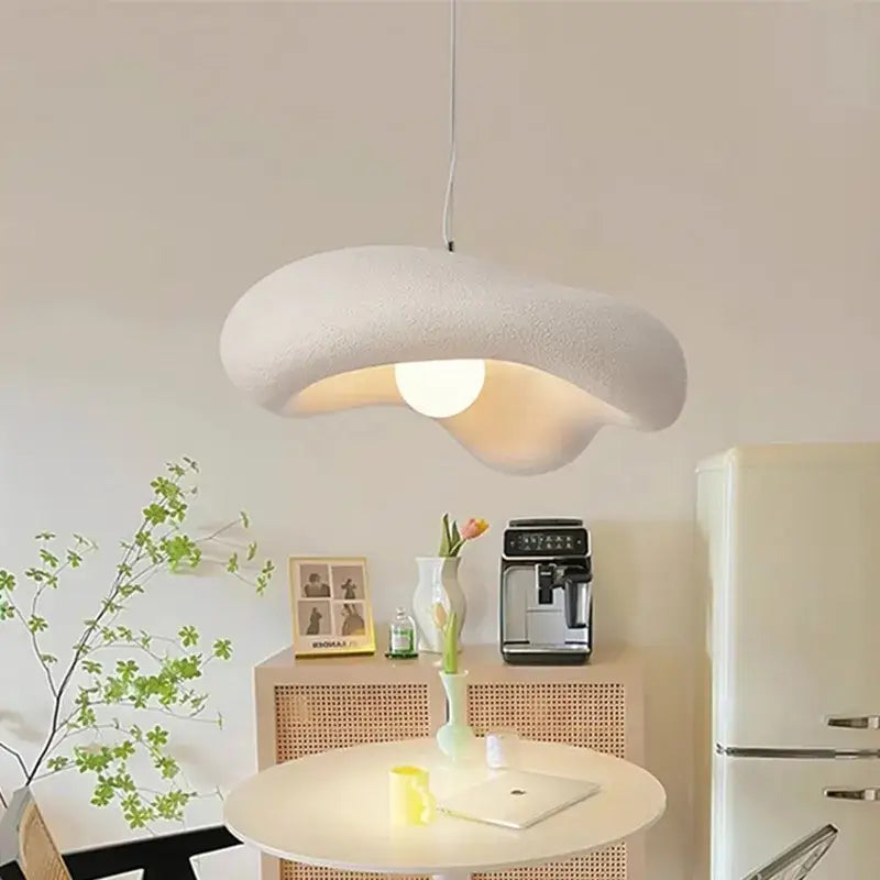 Creamy style resin cloud pendant light dining room & kitchen island