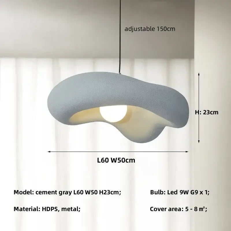 Creamy style resin cloud pendant light dining room & kitchen island