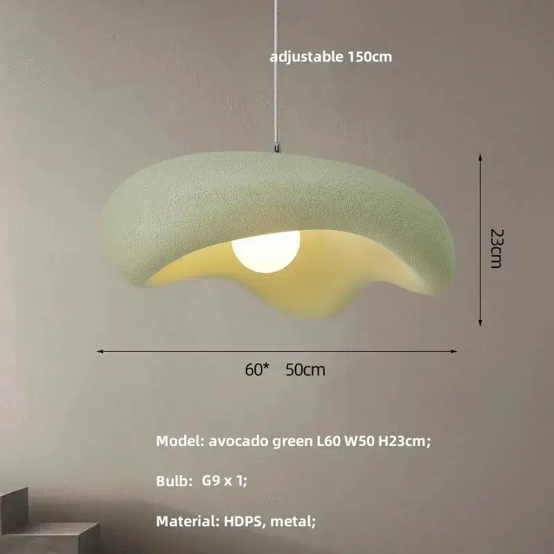 Creamy style resin cloud pendant light dining room & kitchen island