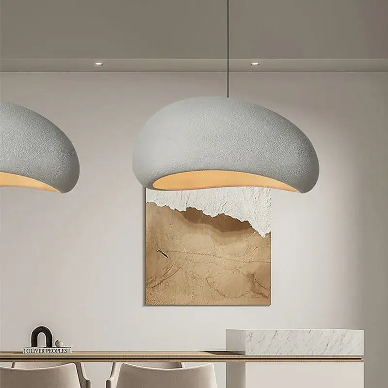 Creamy style wabi sabi pendant light for stairs and living room