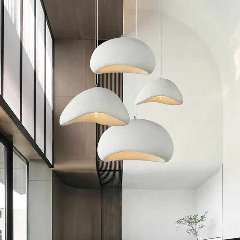 Creamy style wabi sabi pendant light for stairs and living room