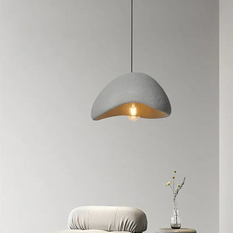 Creamy style wabi sabi pendant light for stairs and living room