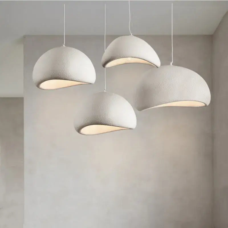 Creamy style wabi sabi pendant light for stairs and living room