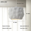 Creamy style white cloud pendant lights bedroom textures ceiling lamp