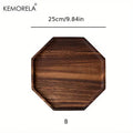 Creative acacia wood plate natural & walnut dining room trays