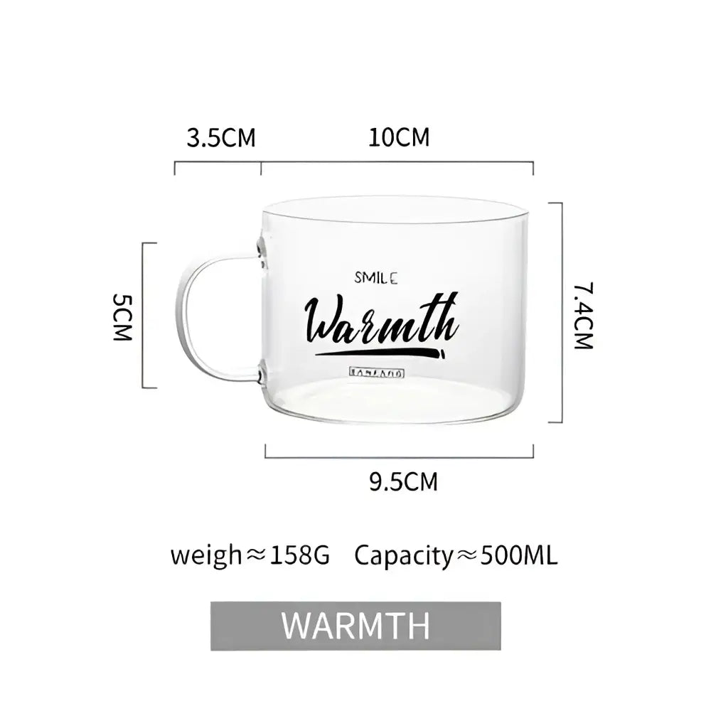 Creative alphabet glass juice cup with gold inscription kitchen mug