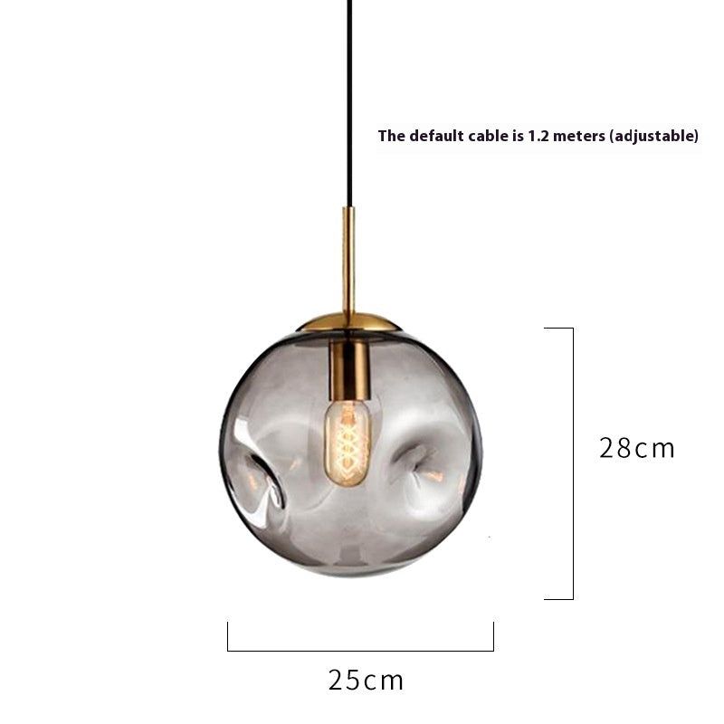 Creative Glass Chandelier Iron Restaurant Window Chandelier