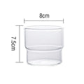 Creative glass coffee smoothie cup kitchen heat resistant drinkware