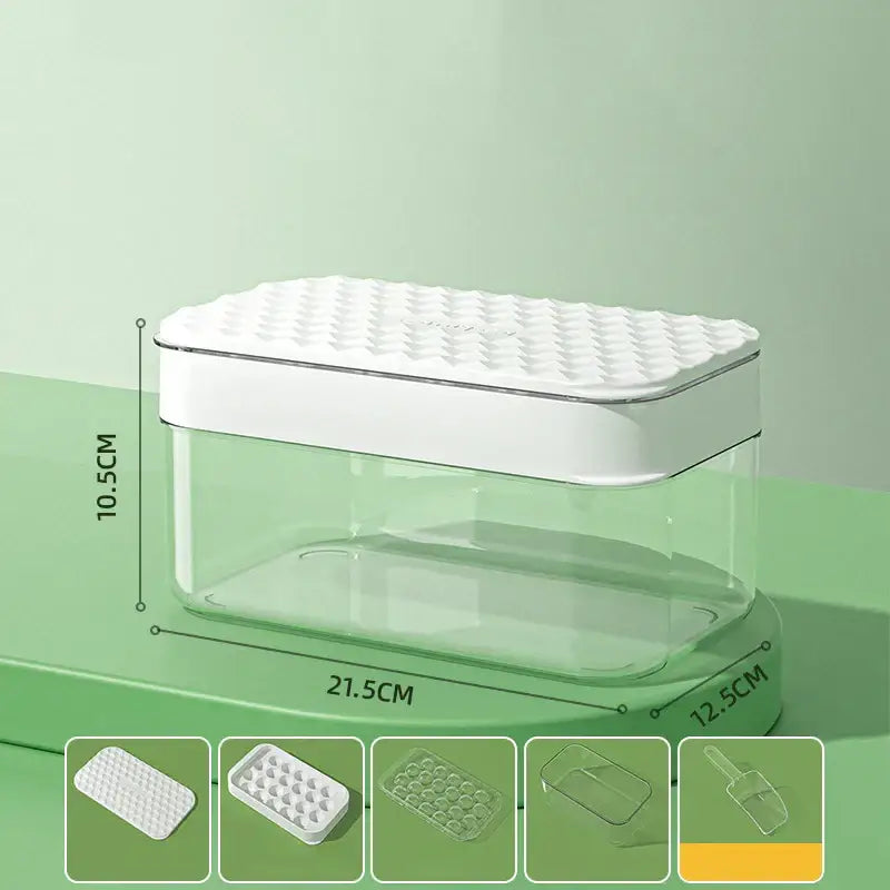 Creative yellow & clear silicone ice mould tray kitchen drink cooler