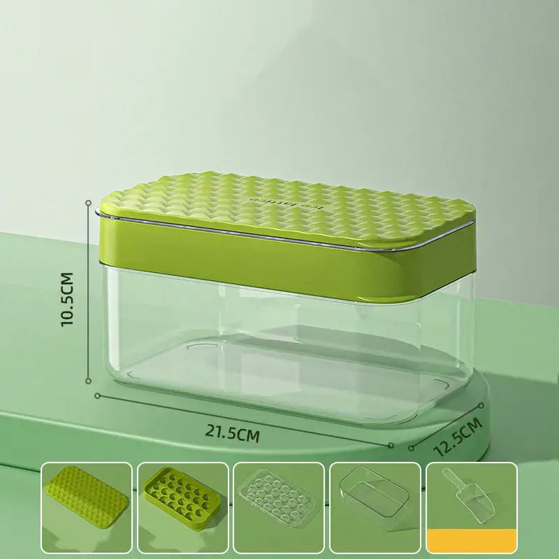 Creative yellow & clear silicone ice mould tray kitchen drink cooler