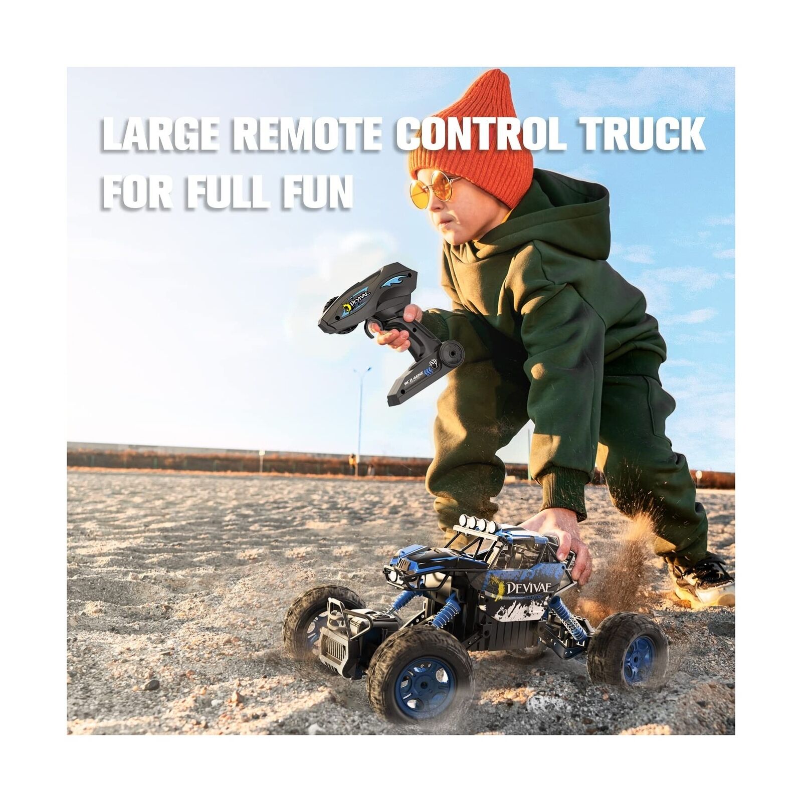 CROBOLL 1:12 RC Car for Boys with Lifting Function and 4WD