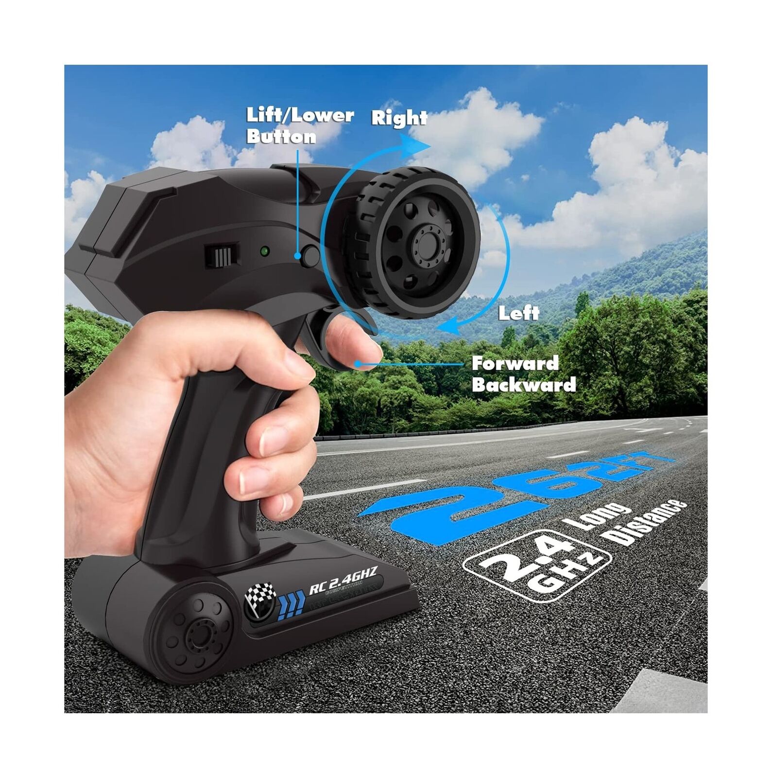 CROBOLL 1:12 RC Car for Boys with Lifting Function and 4WD