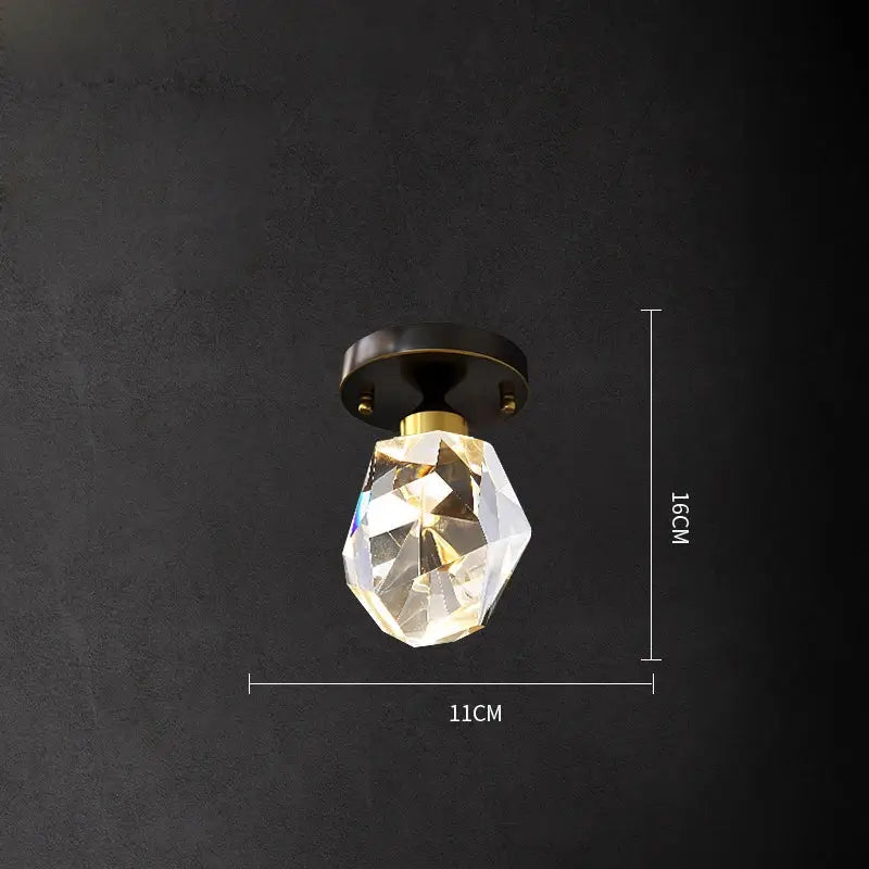 Crystal copper chandelier lighting gold & black dining room
