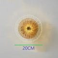 Crystal led wall lamps golden glass sconce living room decor