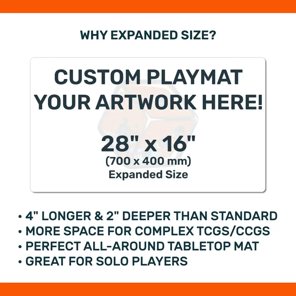Custom 28" x 16" Playmat