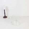Cute cartoon cow pattern glass mug with spoon lid dining room