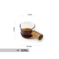 Cute glass cup with pink bow tie – kitchen coffee tumbler