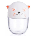 Cute white and orange ceramic cat spice jar set kitchen shaker