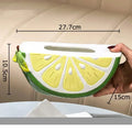 Cute yellow lemon ceramic tissue box bedroom table decor