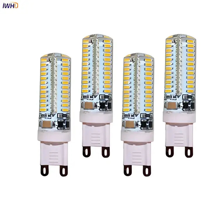 Cylindrical warm white led g9 bulb 4 pack kitchen light 3w led