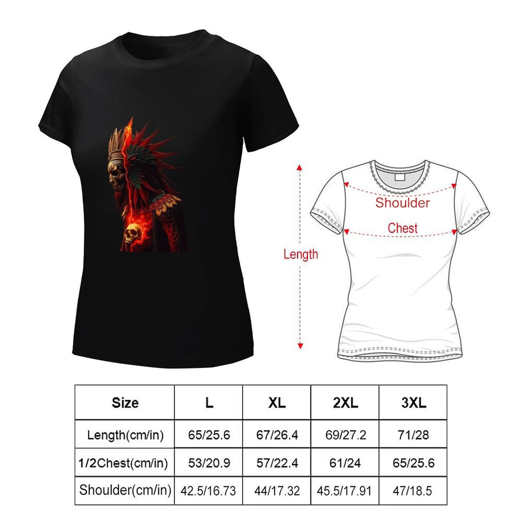 Lost Tribe of Munsieur T-Shirts for Women "Chief Kicka"  (High Definition & Front Printing)