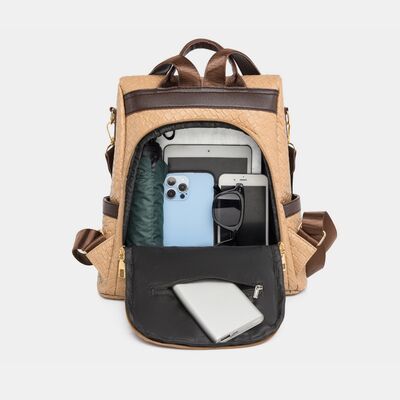 Stylish PU Leather Backpack for Everyday Adventures