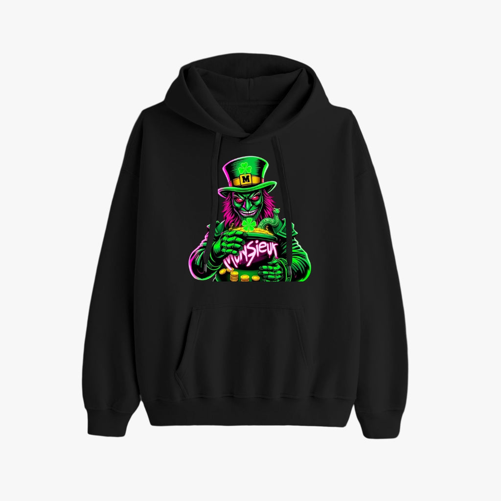 St. Patrick's Day Collection Munsieur Leprechaun Mafia Unisex Premium Pullover Hoodie Sweater