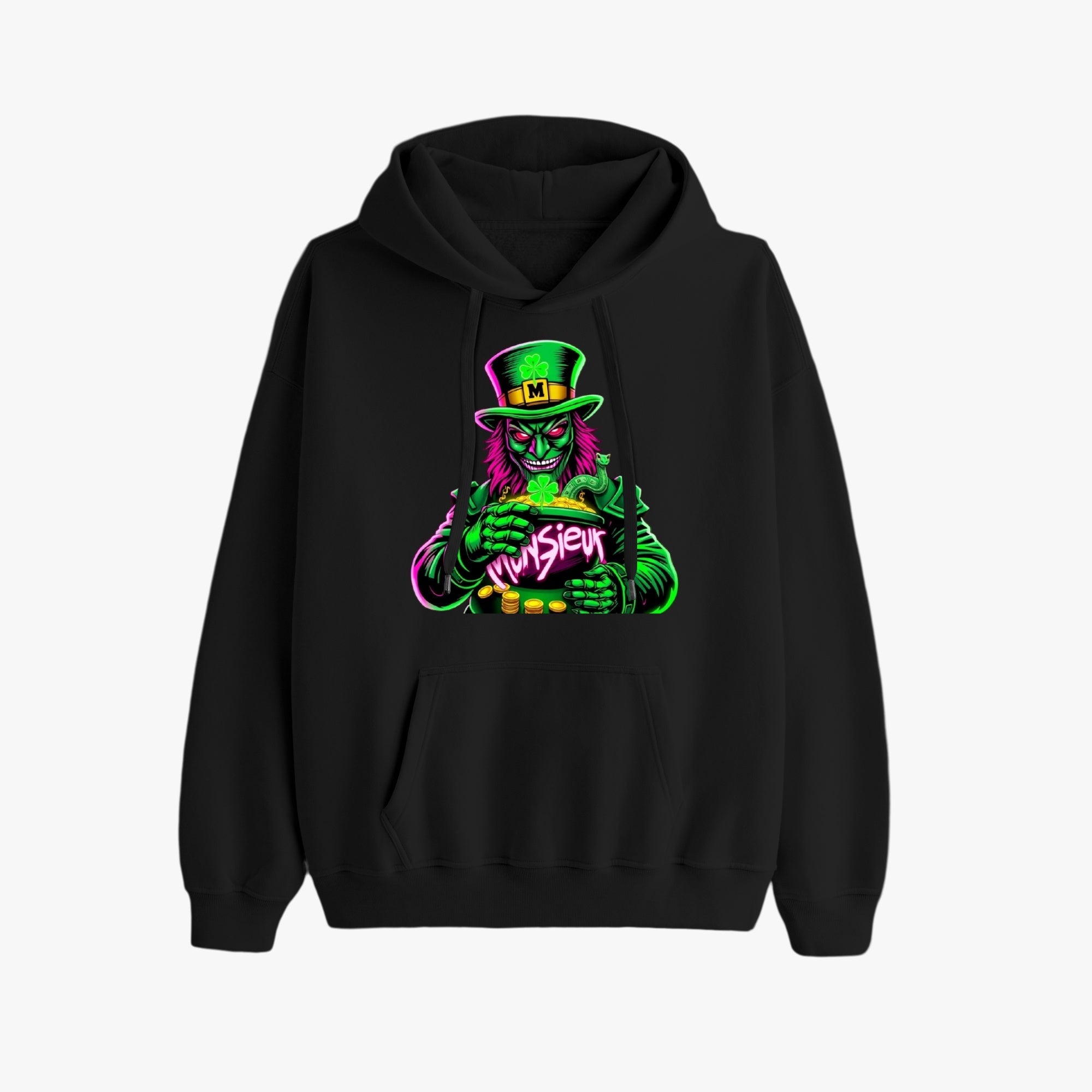 St. Patrick's Day Collection Munsieur Leprechaun Mafia Unisex Premium Pullover Hoodie Sweater
