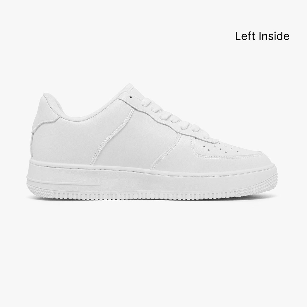 NESTDEER 977. AF1 Low-Top Leather Sports Sneakers - Tongue Printable