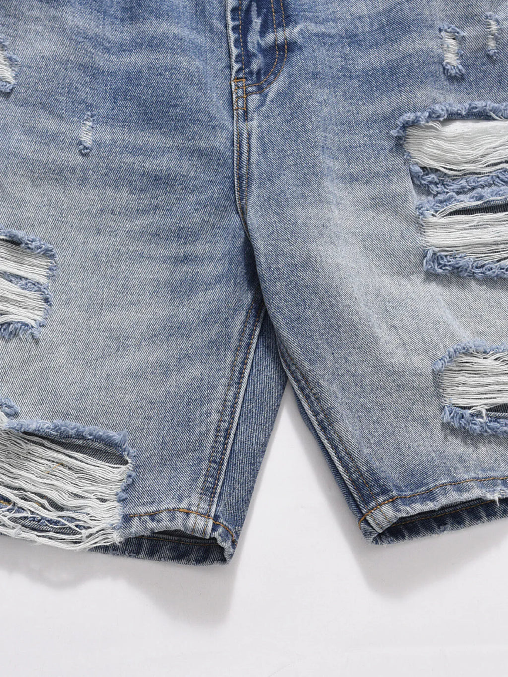 Men's Distressed Vintage Denim Shorts