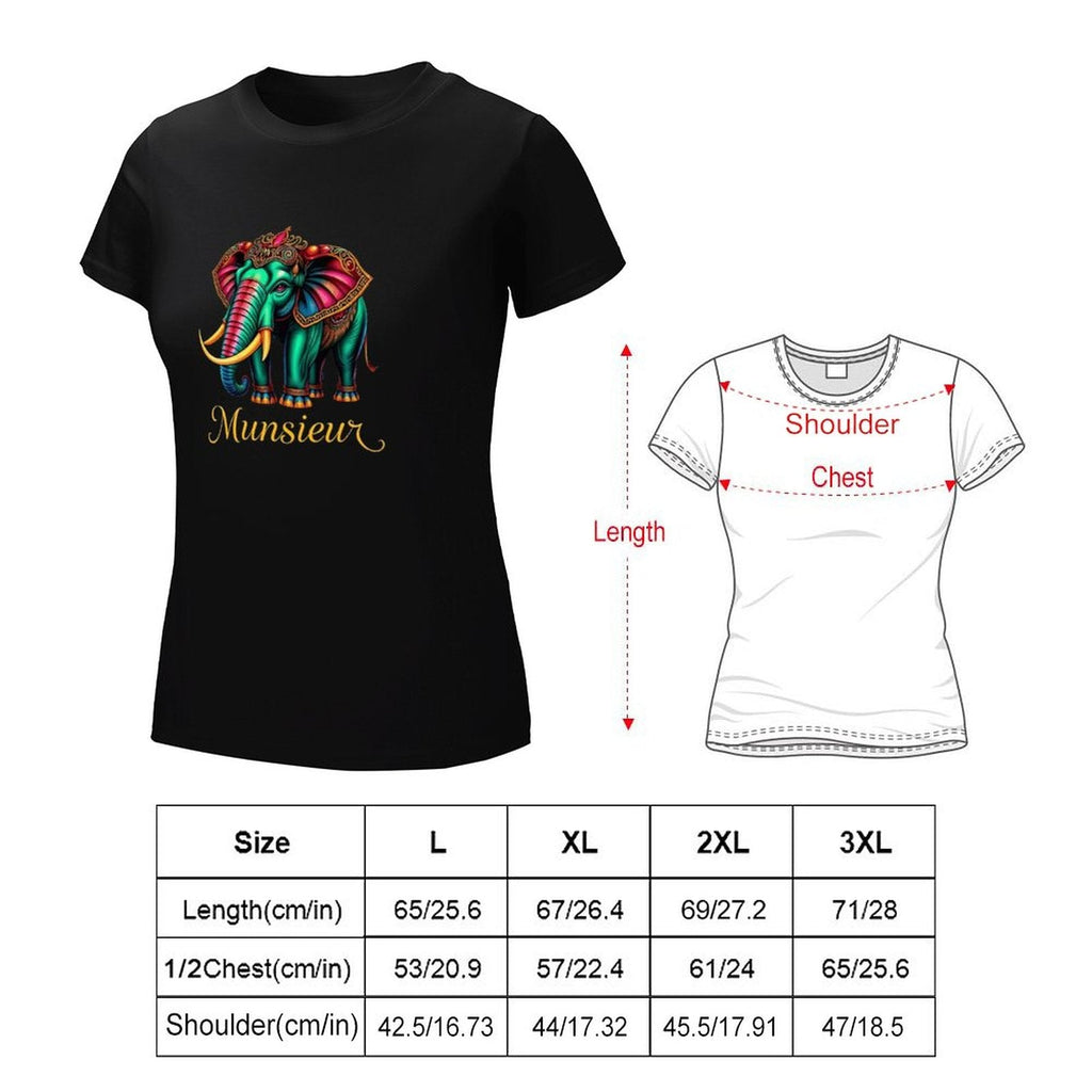 Munsieur T-Shirts for Women "Belaphant" Streetwear Design