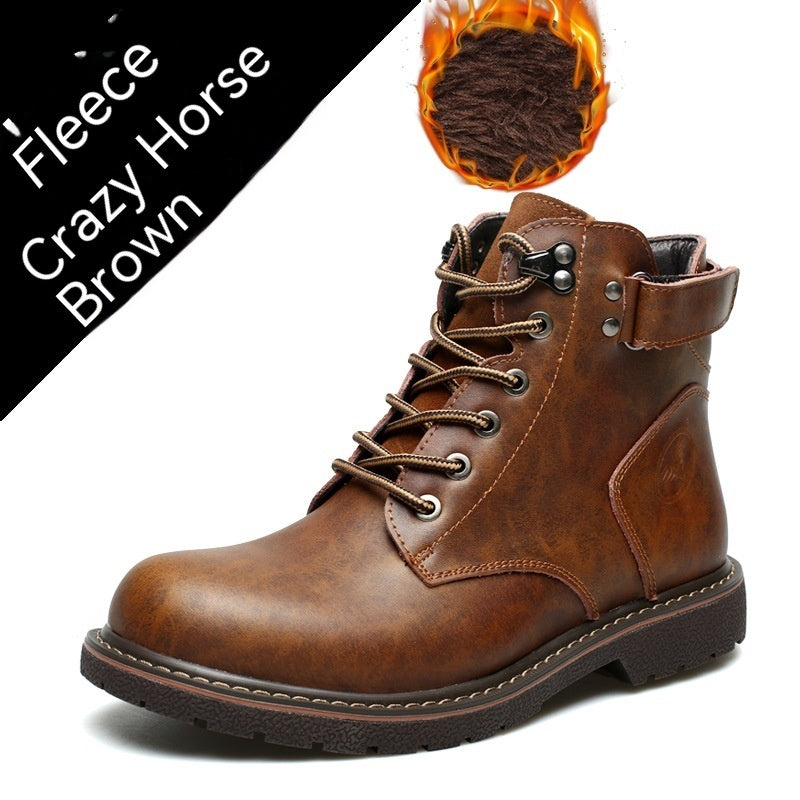 British Men Fleece-lined Striders Casual Mid-top