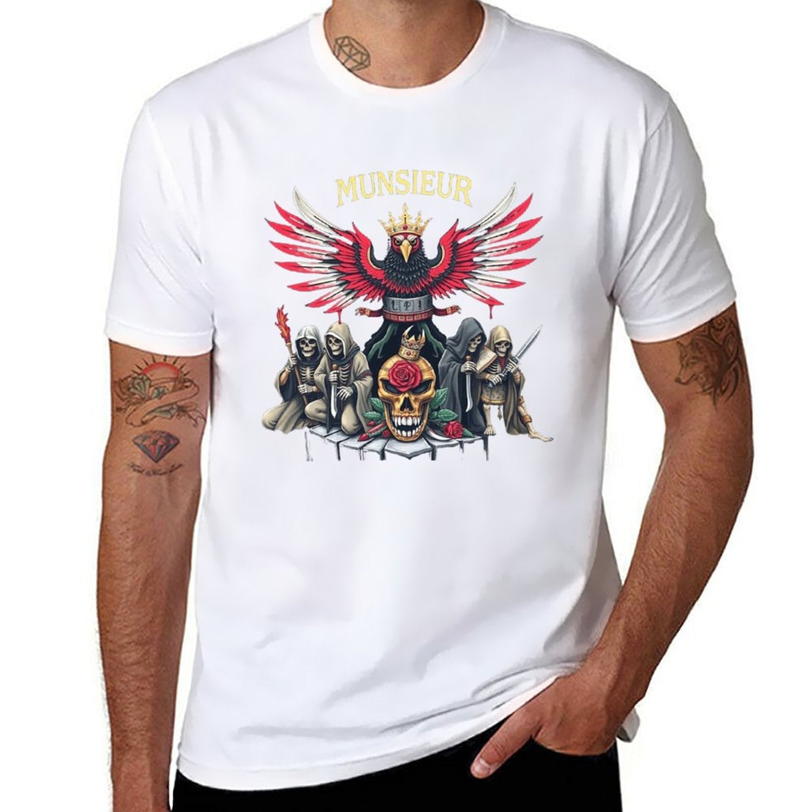 Men's Tee Munsieur Brand Design "Liberation" Graphic Tee Independence Day Collection