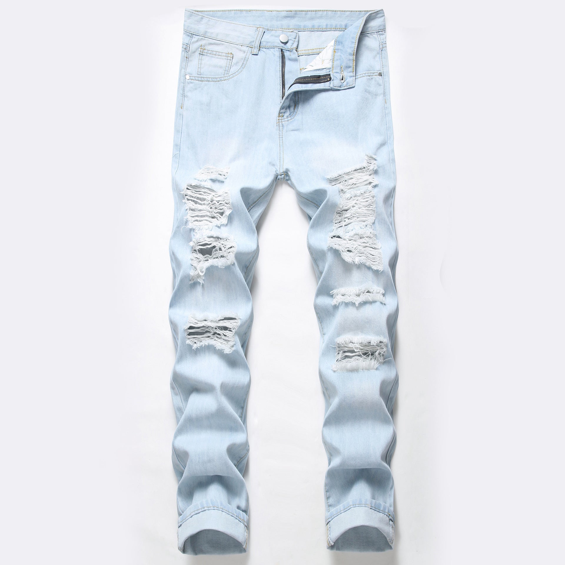 New Design Sense Ripped Men's Knee Broken Holes Pants