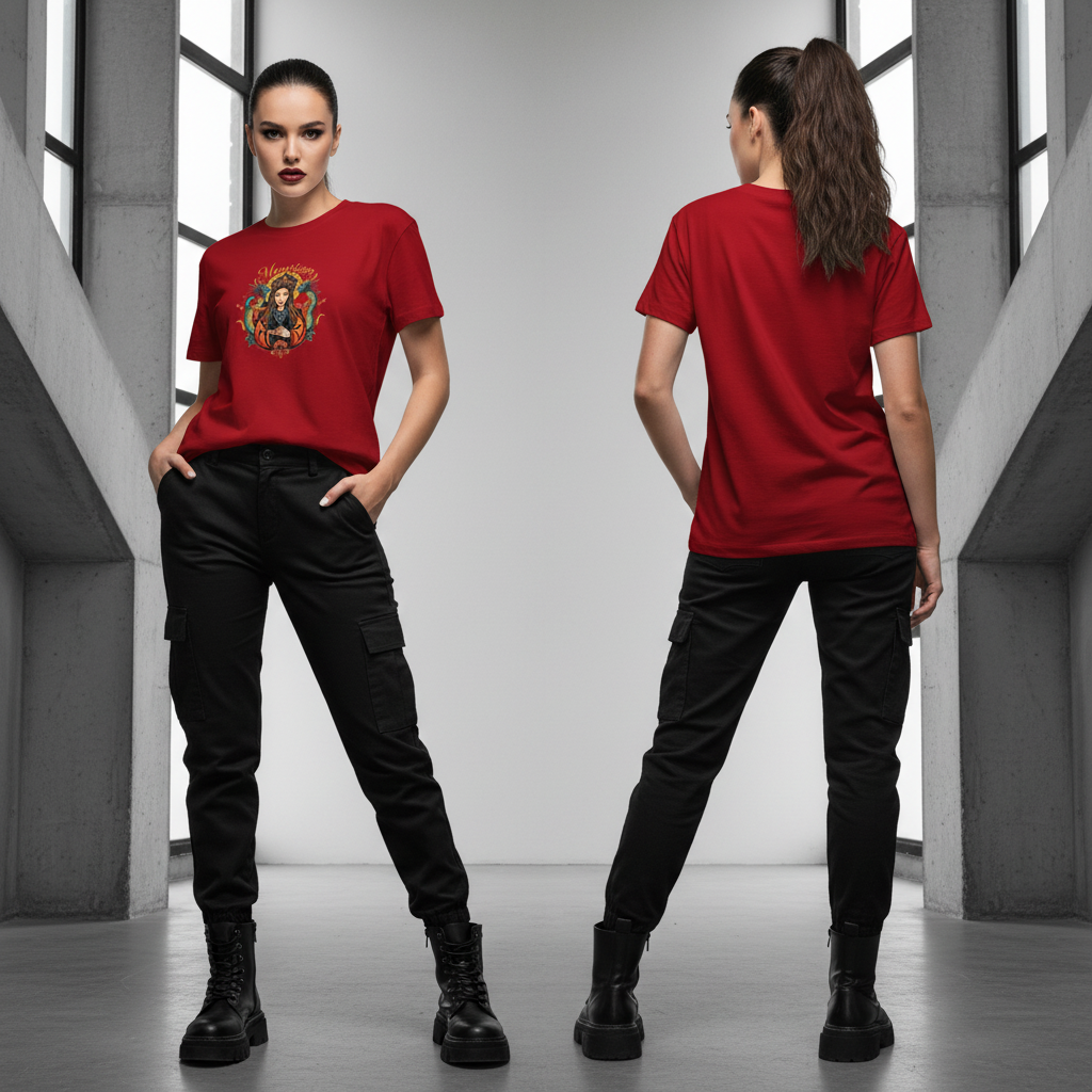 MUNSIEUR Premium Fit Timeless Luxury T-Shirt for Women