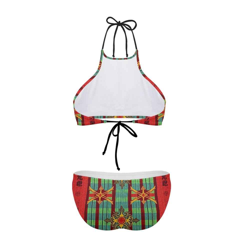 Women's Wrapped Chest Bikini - Two Piece Swimsuit for Beach & Pool