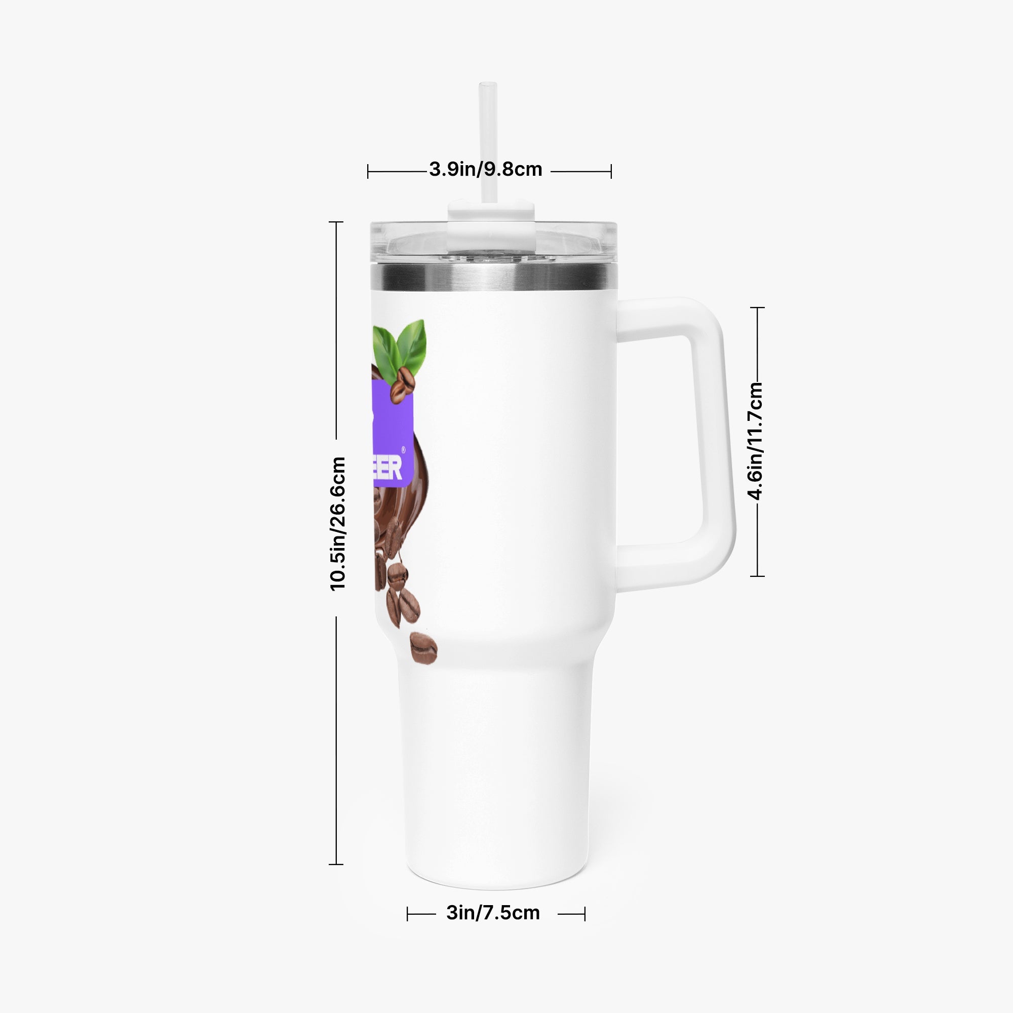 1102. 40oz Car Tumbler Cup