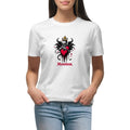 Munsieur Women's T-shirt "Queen" Bleeding Collection for Valentine's Day Embroidered
