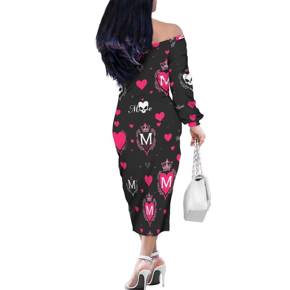 MUNSIEUR Women's Long Sleeve Dress Valentine's Day Collection
