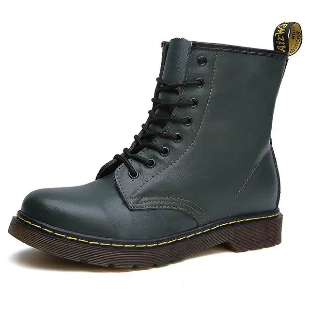 Unisex Leather Ankle Boots