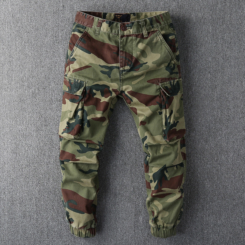 Men's Loose Sports Hard-wearing Camouflage Cargo Pants